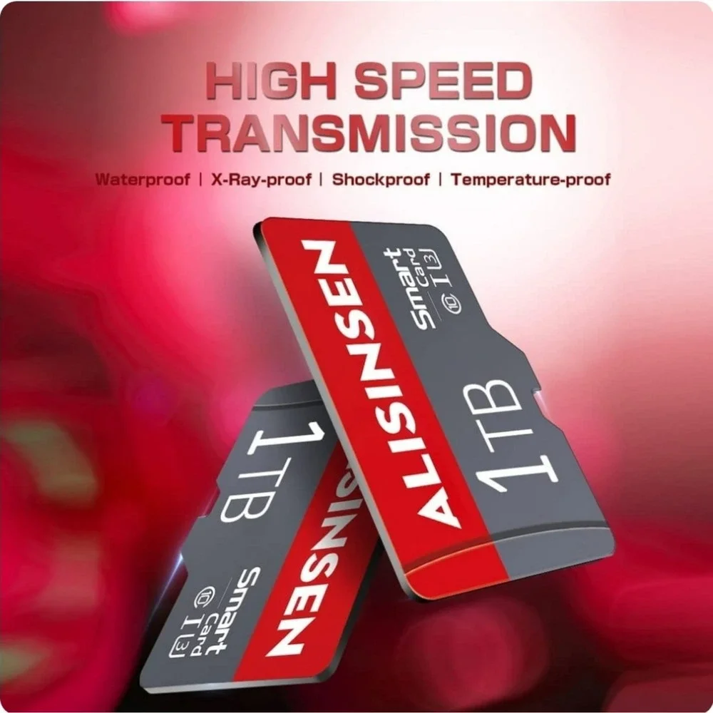 Alisinsen 1TB micro SD flash memory card with SD card adapter (4 Packs)